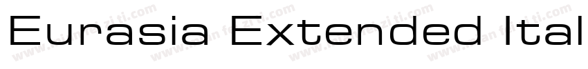 Eurasia Extended Italic字体转换